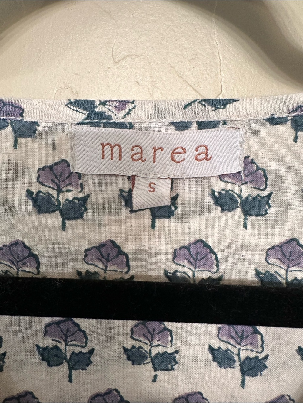 Marea White & Blue Floral Mini Dress - Picture 2 of 4